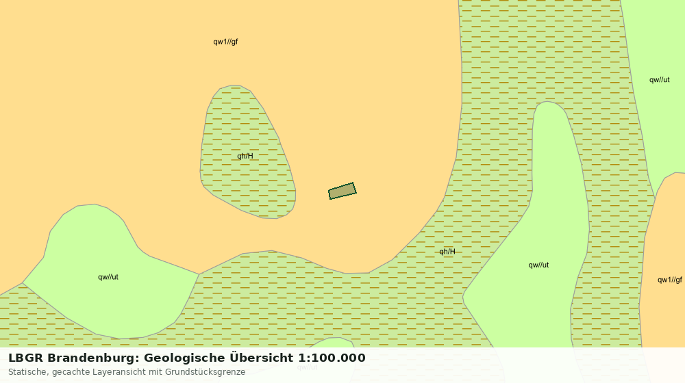 Statische Kartenansicht: LBGR Brandenburg: Geologische Übersicht 1:100.000