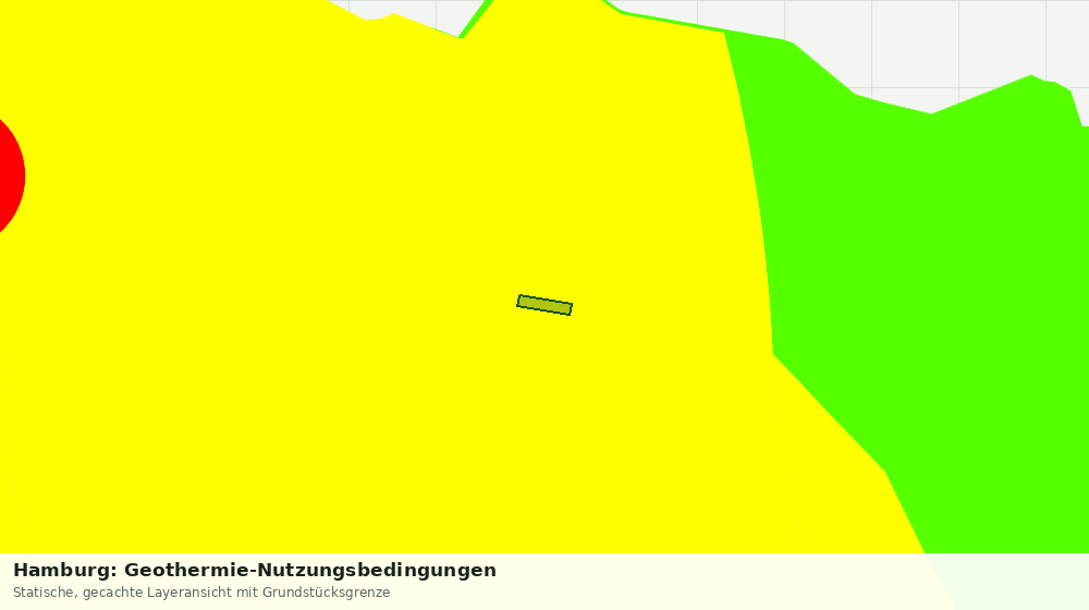 Statische Kartenansicht: Hamburg: Geothermie-Nutzungsbedingungen