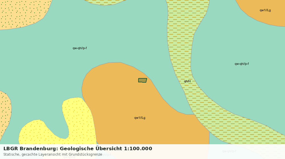Statische Kartenansicht: LBGR Brandenburg: Geologische Übersicht 1:100.000
