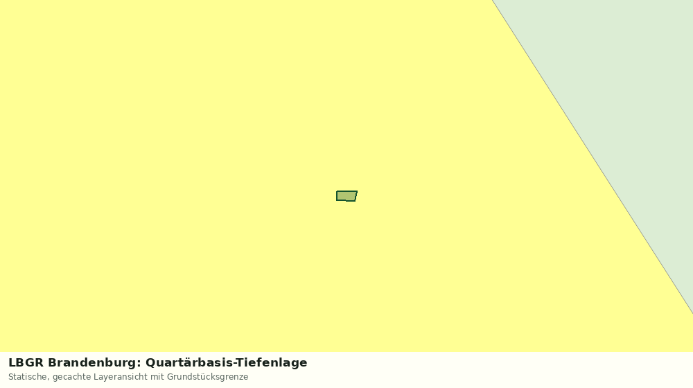 Statische Kartenansicht: LBGR Brandenburg: Quartärbasis-Tiefenlage