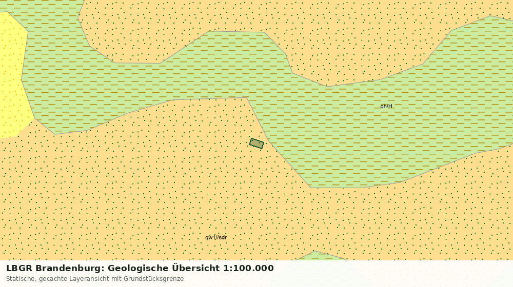 Statische Kartenansicht: LBGR Brandenburg: Geologische Übersicht 1:100.000