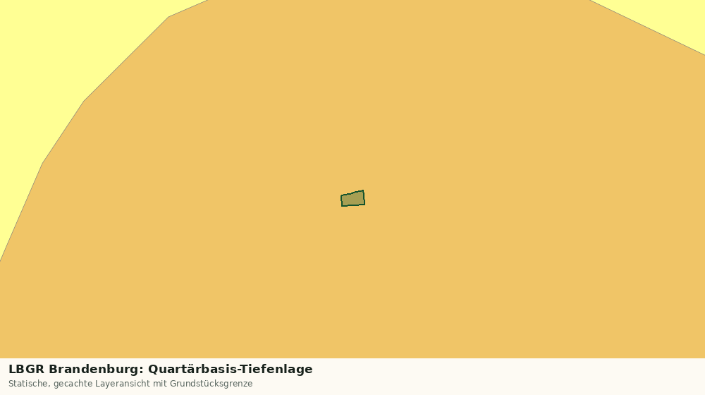 Statische Kartenansicht: LBGR Brandenburg: Quartärbasis-Tiefenlage