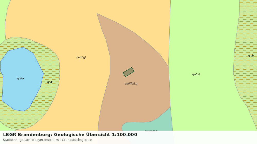 Statische Kartenansicht: LBGR Brandenburg: Geologische Übersicht 1:100.000