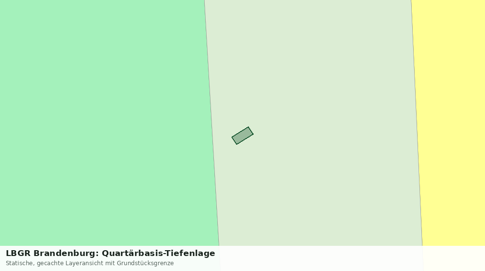 Statische Kartenansicht: LBGR Brandenburg: Quartärbasis-Tiefenlage
