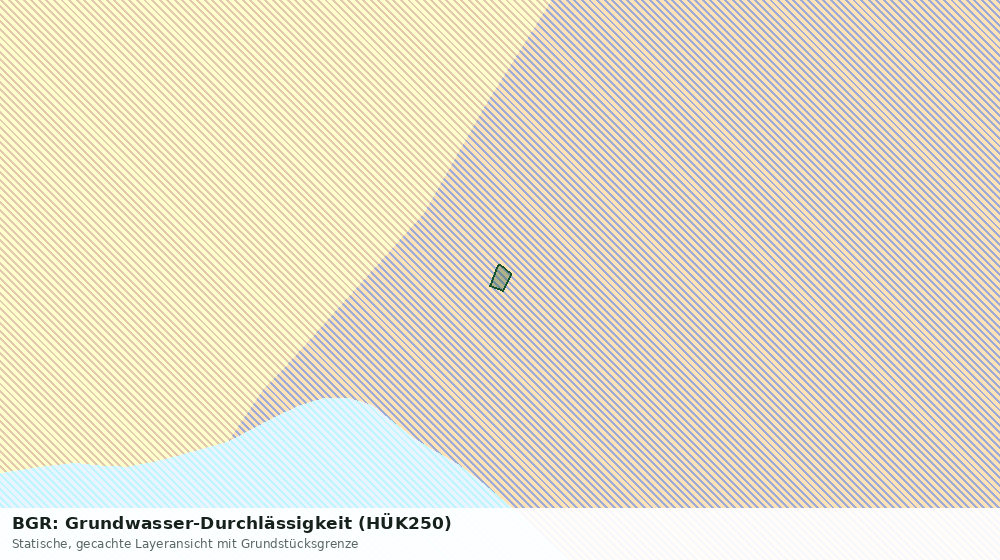 Statische Kartenansicht: BGR: Grundwasser-Durchlässigkeit (HÜK250)
