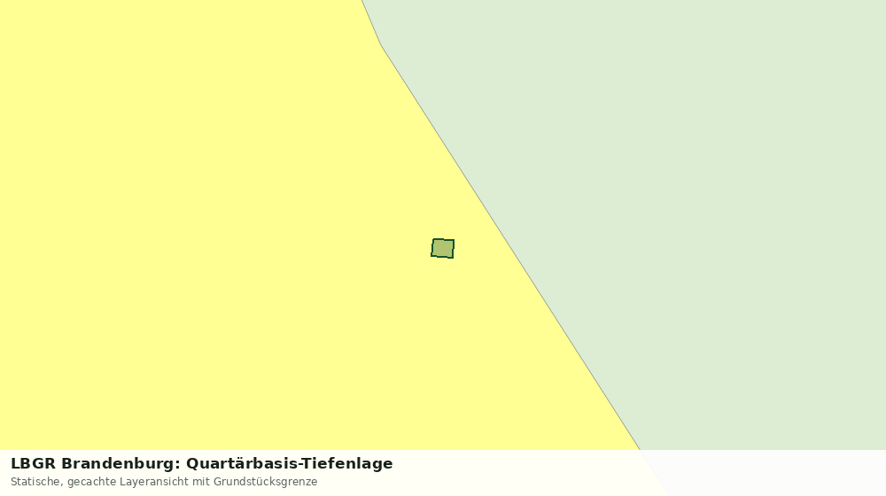 Statische Kartenansicht: LBGR Brandenburg: Quartärbasis-Tiefenlage