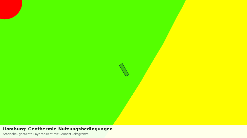 Statische Kartenansicht: Hamburg: Geothermie-Nutzungsbedingungen