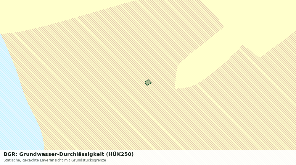 Statische Kartenansicht: BGR: Grundwasser-Durchlässigkeit (HÜK250)
