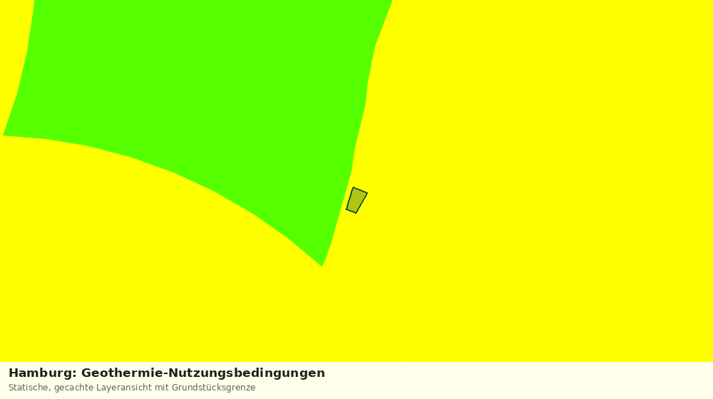 Statische Kartenansicht: Hamburg: Geothermie-Nutzungsbedingungen