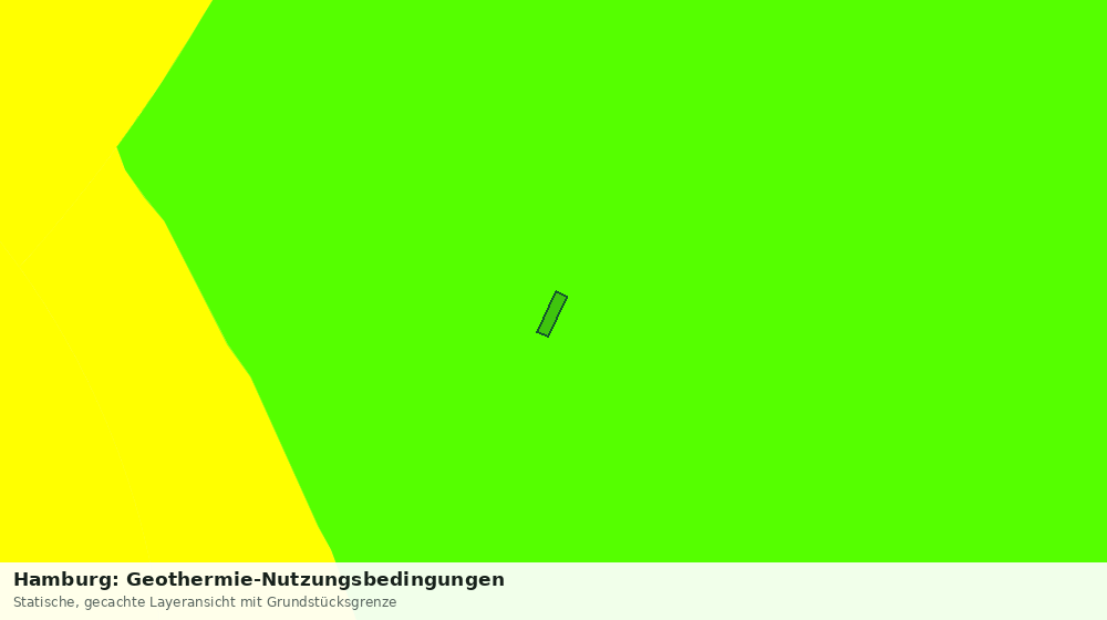 Statische Kartenansicht: Hamburg: Geothermie-Nutzungsbedingungen