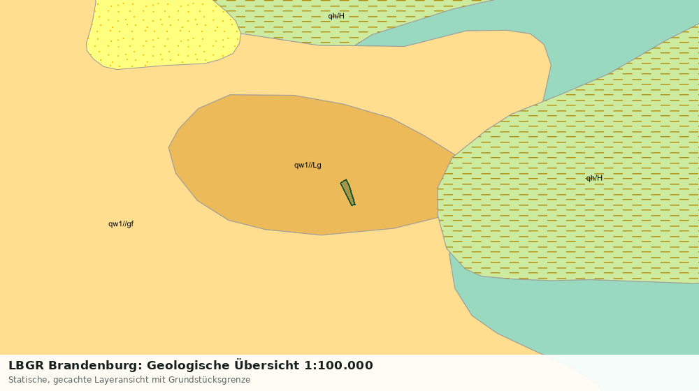 Statische Kartenansicht: LBGR Brandenburg: Geologische Übersicht 1:100.000