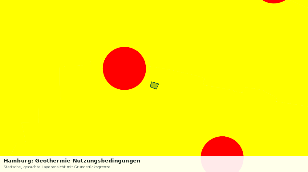 Statische Kartenansicht: Hamburg: Geothermie-Nutzungsbedingungen