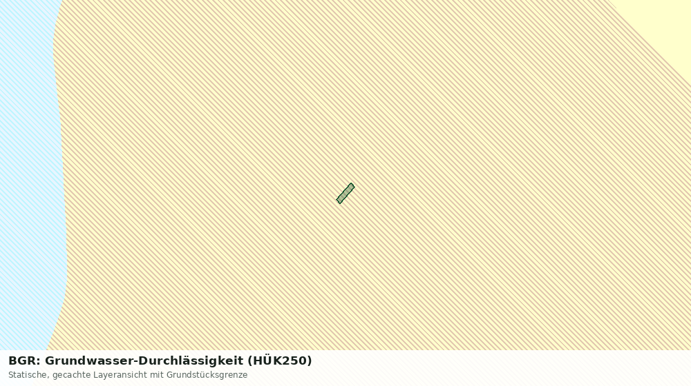 Statische Kartenansicht: BGR: Grundwasser-Durchlässigkeit (HÜK250)