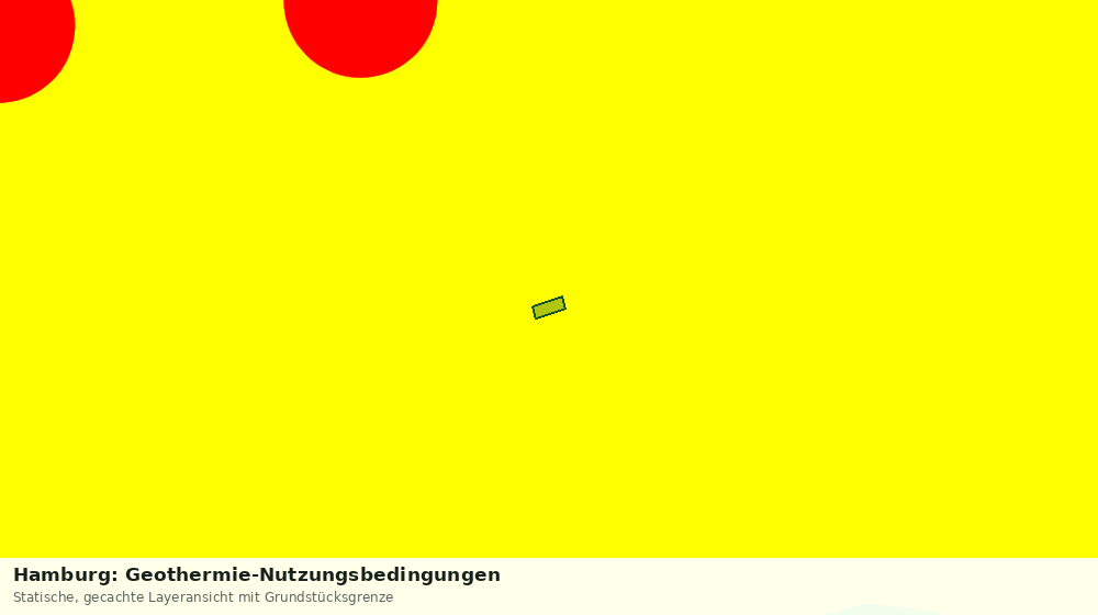 Statische Kartenansicht: Hamburg: Geothermie-Nutzungsbedingungen