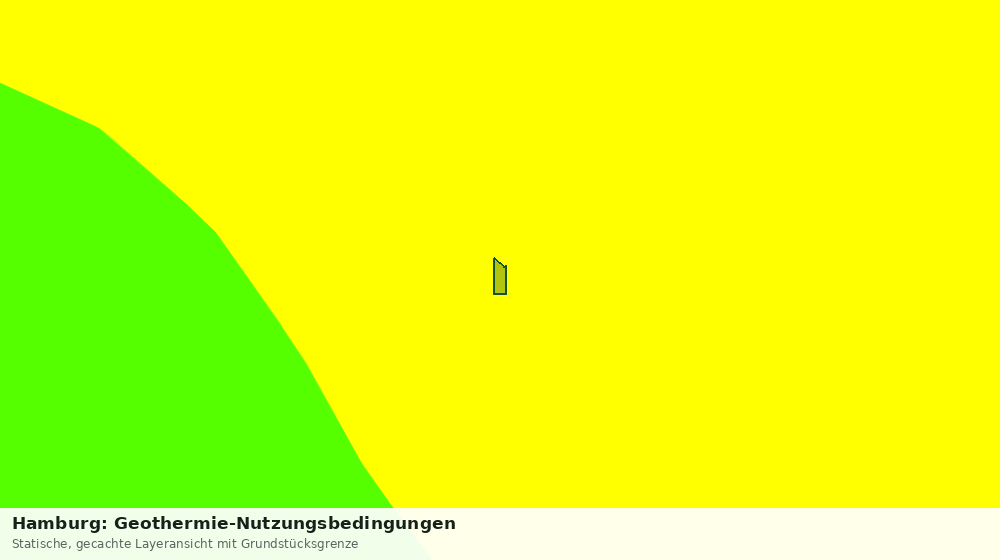 Statische Kartenansicht: Hamburg: Geothermie-Nutzungsbedingungen
