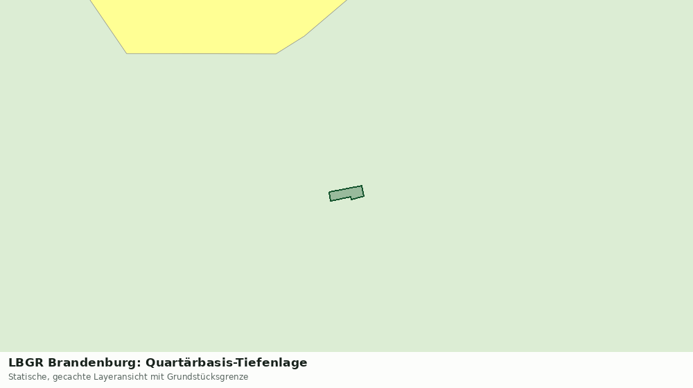Statische Kartenansicht: LBGR Brandenburg: Quartärbasis-Tiefenlage