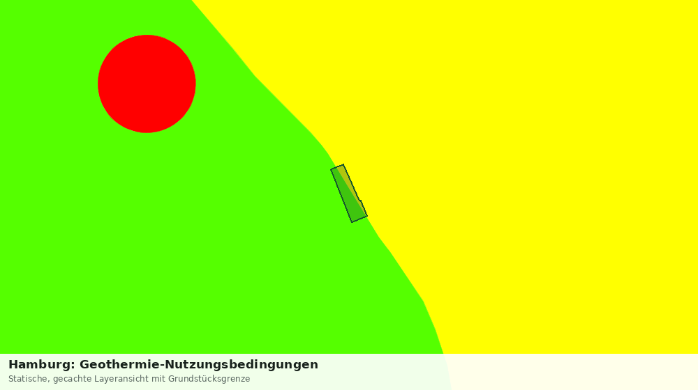 Statische Kartenansicht: Hamburg: Geothermie-Nutzungsbedingungen