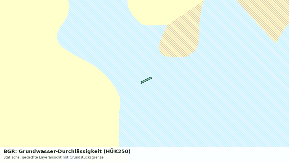 Statische Kartenansicht: BGR: Grundwasser-Durchlässigkeit (HÜK250)