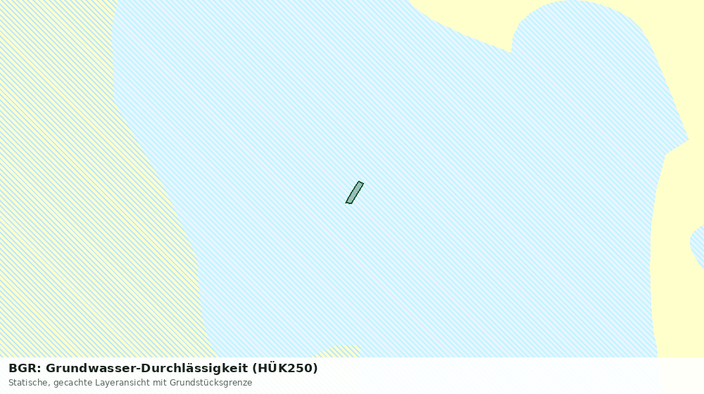 Statische Kartenansicht: BGR: Grundwasser-Durchlässigkeit (HÜK250)