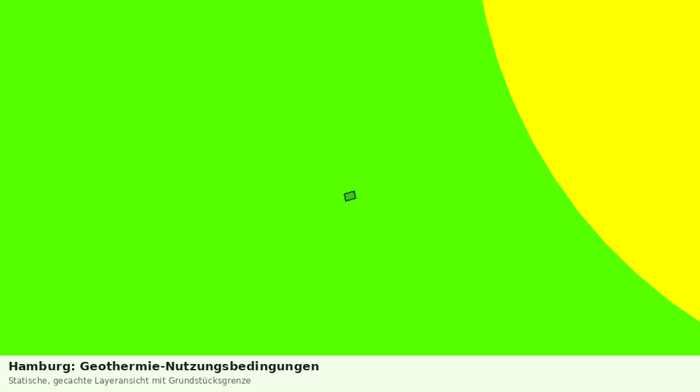 Statische Kartenansicht: Hamburg: Geothermie-Nutzungsbedingungen