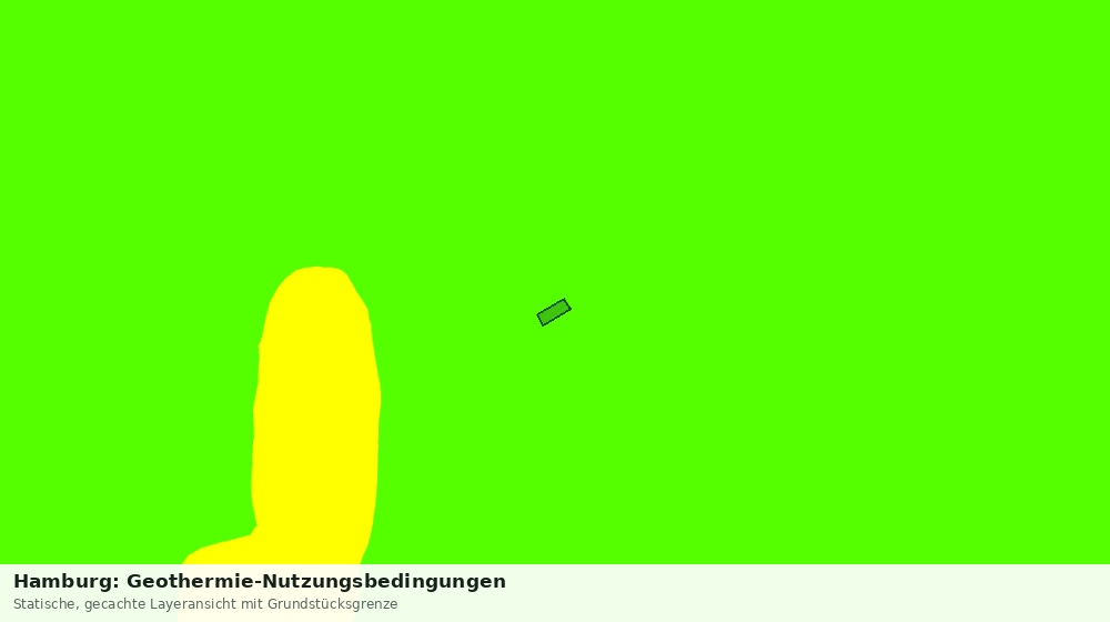 Statische Kartenansicht: Hamburg: Geothermie-Nutzungsbedingungen