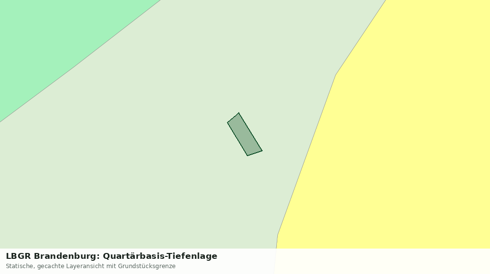 Statische Kartenansicht: LBGR Brandenburg: Quartärbasis-Tiefenlage