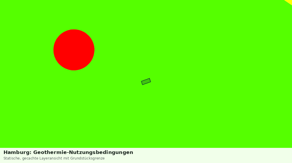 Statische Kartenansicht: Hamburg: Geothermie-Nutzungsbedingungen
