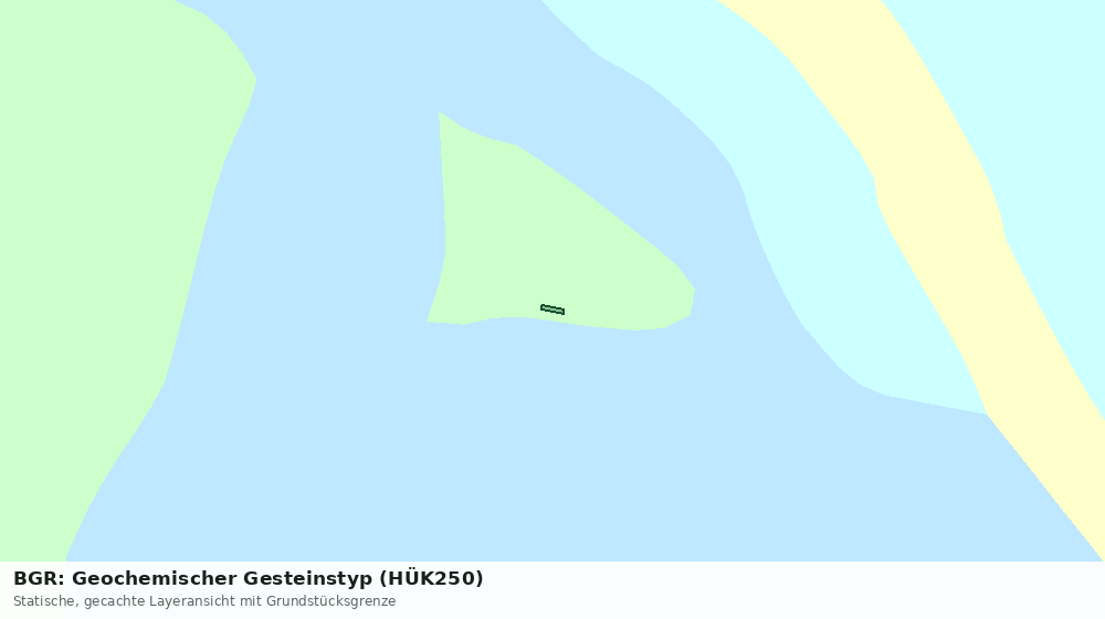 Statische Kartenansicht: BGR: Geochemischer Gesteinstyp (HÜK250)