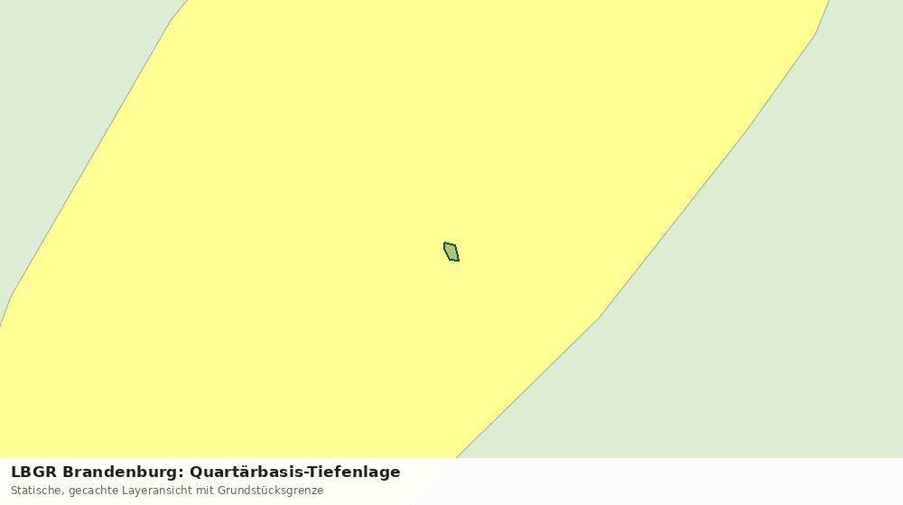 Statische Kartenansicht: LBGR Brandenburg: Quartärbasis-Tiefenlage