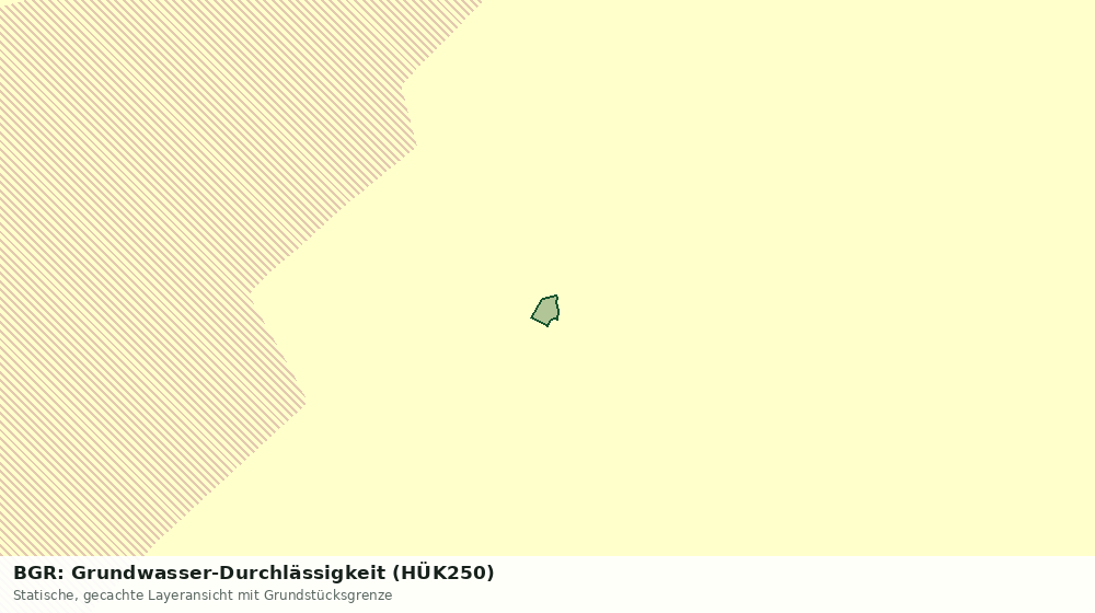 Statische Kartenansicht: BGR: Grundwasser-Durchlässigkeit (HÜK250)