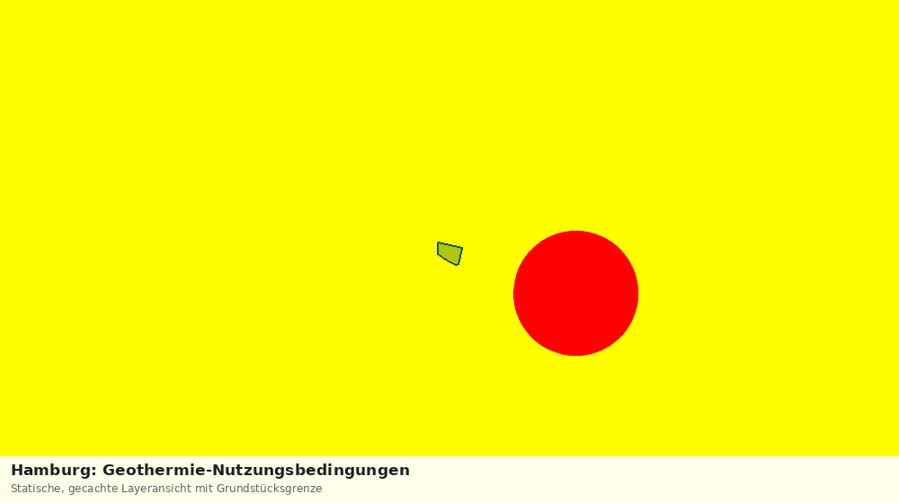 Statische Kartenansicht: Hamburg: Geothermie-Nutzungsbedingungen