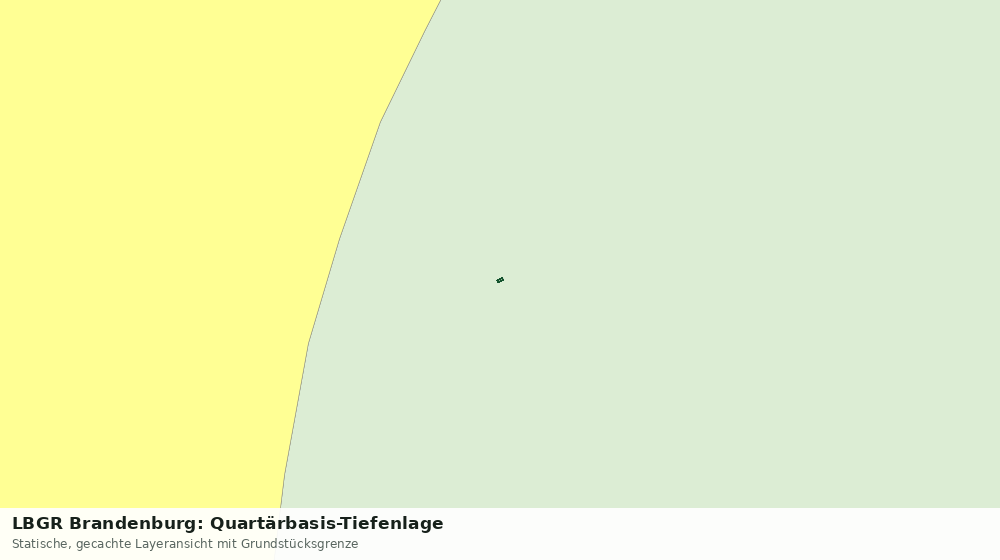 Statische Kartenansicht: LBGR Brandenburg: Quartärbasis-Tiefenlage