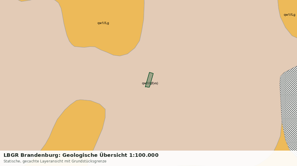 Statische Kartenansicht: LBGR Brandenburg: Geologische Übersicht 1:100.000