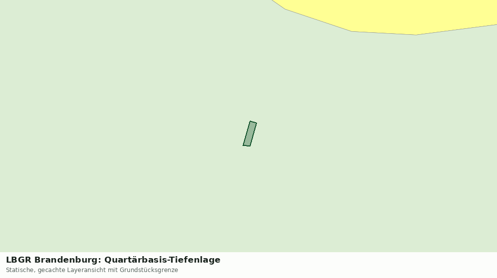 Statische Kartenansicht: LBGR Brandenburg: Quartärbasis-Tiefenlage
