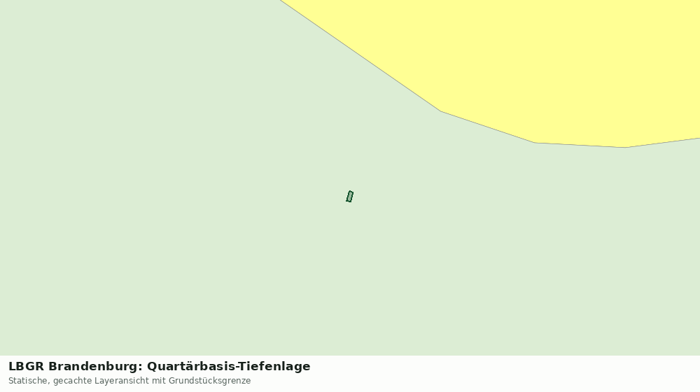 Statische Kartenansicht: LBGR Brandenburg: Quartärbasis-Tiefenlage