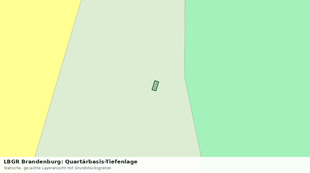 Statische Kartenansicht: LBGR Brandenburg: Quartärbasis-Tiefenlage