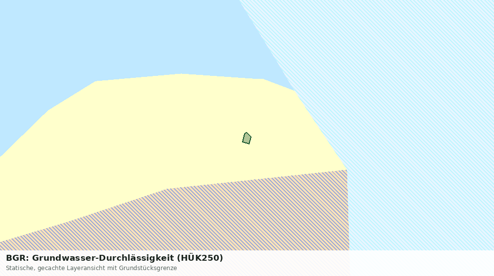 Statische Kartenansicht: BGR: Grundwasser-Durchlässigkeit (HÜK250)