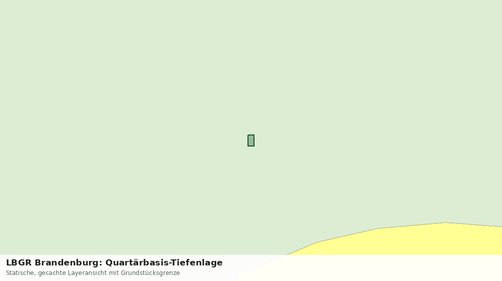 Statische Kartenansicht: LBGR Brandenburg: Quartärbasis-Tiefenlage