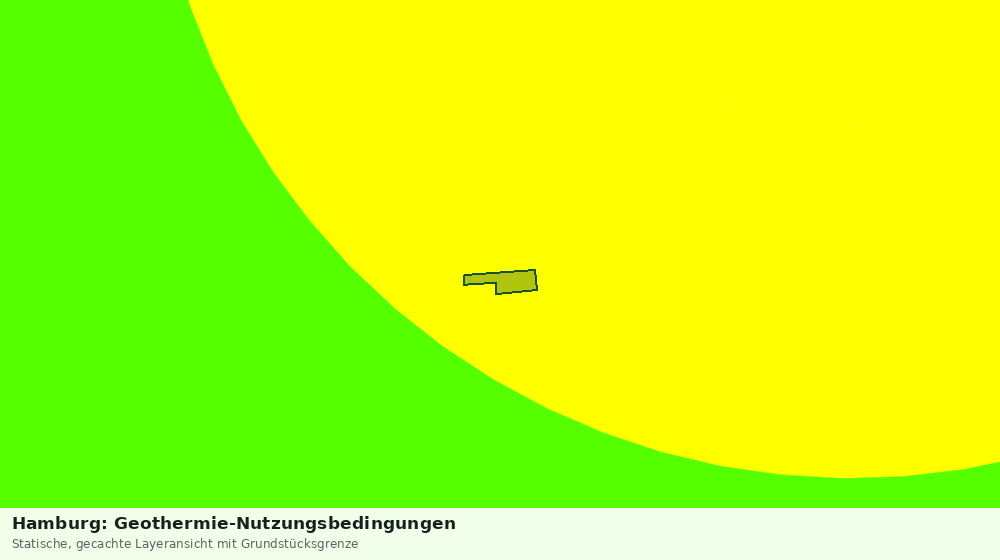 Statische Kartenansicht: Hamburg: Geothermie-Nutzungsbedingungen