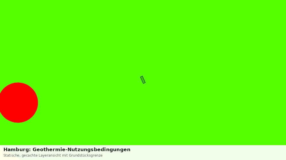 Statische Kartenansicht: Hamburg: Geothermie-Nutzungsbedingungen