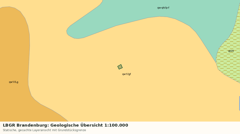 Statische Kartenansicht: LBGR Brandenburg: Geologische Übersicht 1:100.000