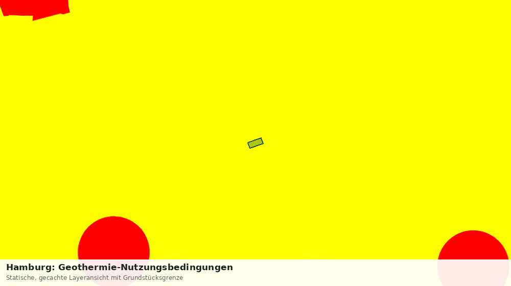 Statische Kartenansicht: Hamburg: Geothermie-Nutzungsbedingungen