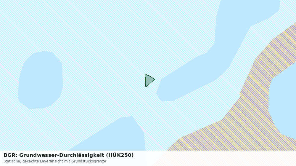 Statische Kartenansicht: BGR: Grundwasser-Durchlässigkeit (HÜK250)