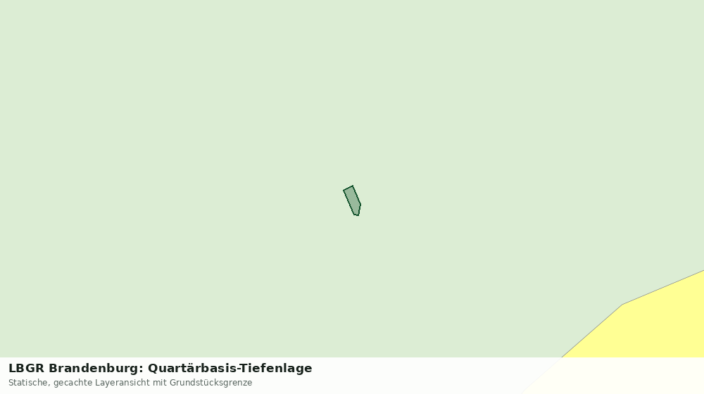 Statische Kartenansicht: LBGR Brandenburg: Quartärbasis-Tiefenlage