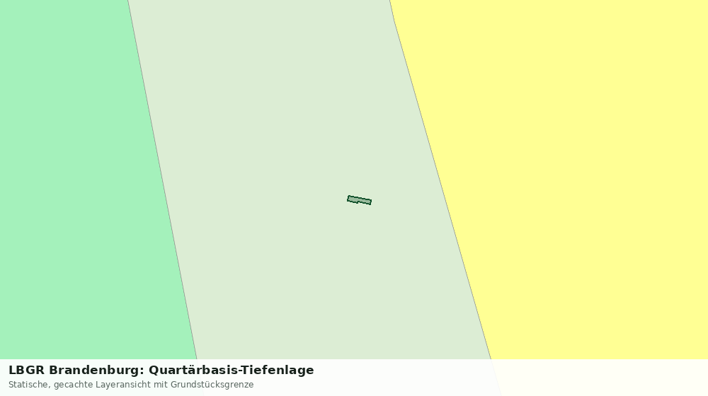 Statische Kartenansicht: LBGR Brandenburg: Quartärbasis-Tiefenlage