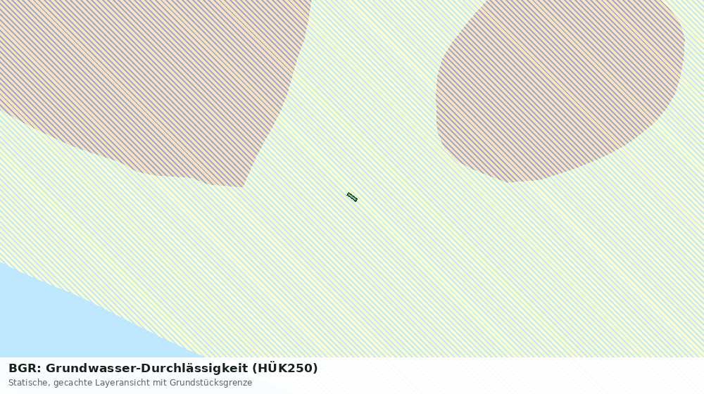 Statische Kartenansicht: BGR: Grundwasser-Durchlässigkeit (HÜK250)