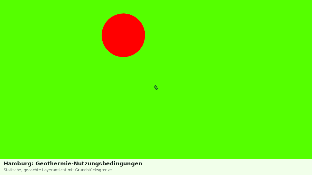 Statische Kartenansicht: Hamburg: Geothermie-Nutzungsbedingungen