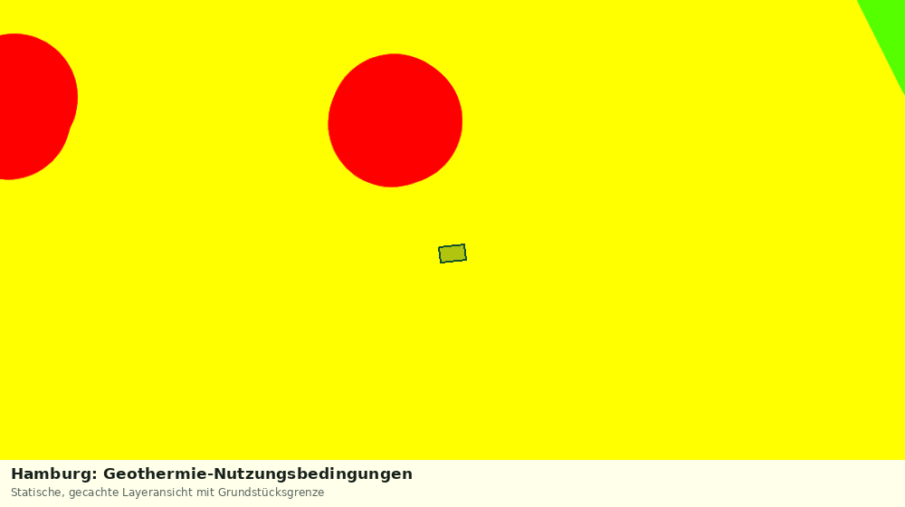 Statische Kartenansicht: Hamburg: Geothermie-Nutzungsbedingungen