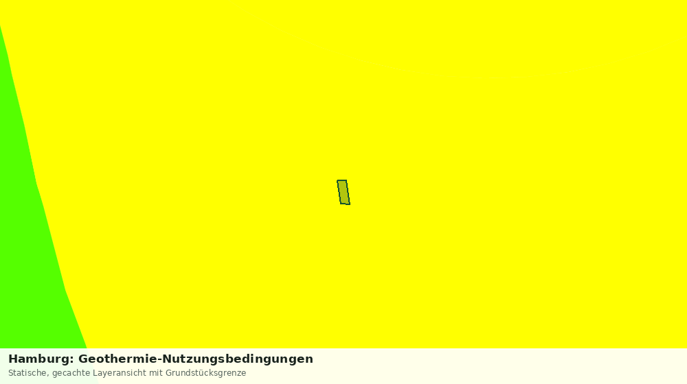 Statische Kartenansicht: Hamburg: Geothermie-Nutzungsbedingungen