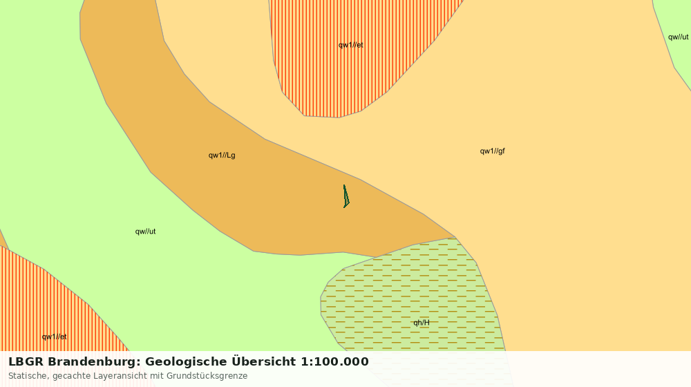 Statische Kartenansicht: LBGR Brandenburg: Geologische Übersicht 1:100.000